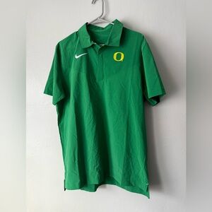 Nike Men's Polo Shirt in Green with Logo